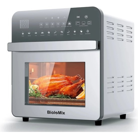 Allitems4you Oven Airfryer combi - RVS - 11 in 1 - Touchscreen - Hulpmiddelen Inbegrepen - Broodrooster