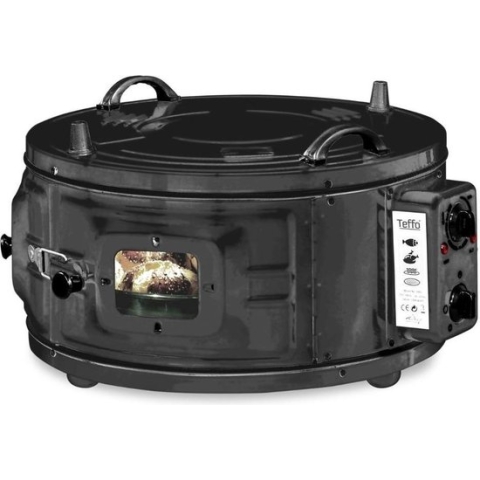 XL Teffo Ronde Elektrische Oven - Vrijstaand - 32L - Zwart