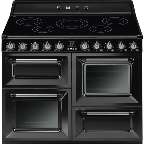 Smeg TR4110IBL2 fornuis Vrijstaand fornuis Inductiekookplaat zones Zwart A