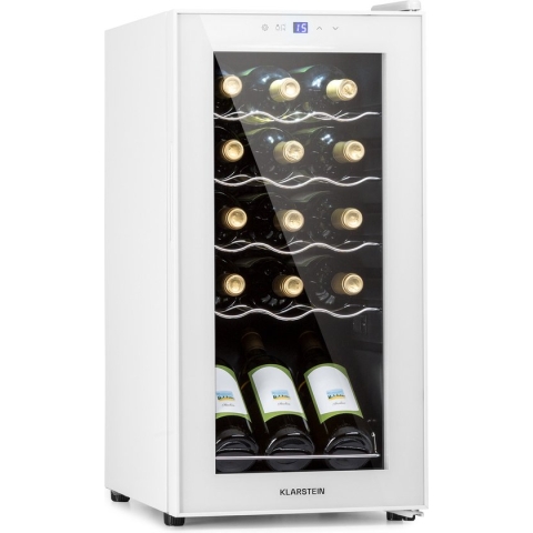 Shiraz 15 Slim Uno wijnkoelkast 44 liter touch bedieningspaneel 5-18°C
