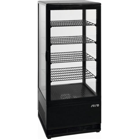 SARO 330-1013 Drankkoeler Koelvitrine  SC100 - Vrijstaand - Zwart - 42x38x111 cm - 98 liter