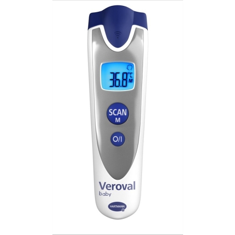 Veroval Baby 3-in-1 infrarood koortsthermometer - contactloze meting - voor het hele gezin