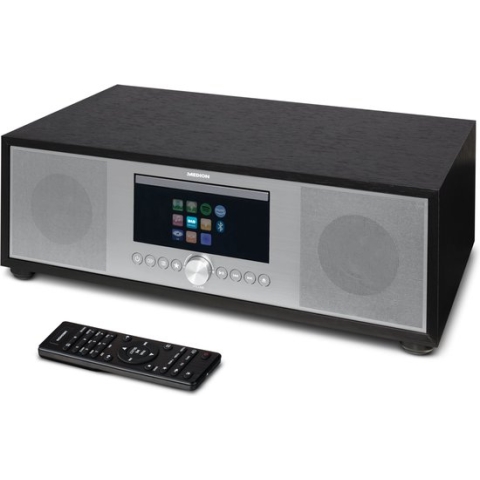 Medion P66400 Stereo Set - All-in-One Audio Systeem - Werkt met Spotify en Meer - DAB+ Radio - WiFi - FM - CD/MP3-Speler - Bluetooth - Zilver