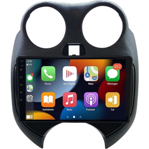 BG4U - Android navigatie radio geschikt voor Nissan Micra 2010-2013 met Apple Carplay en Android Auto