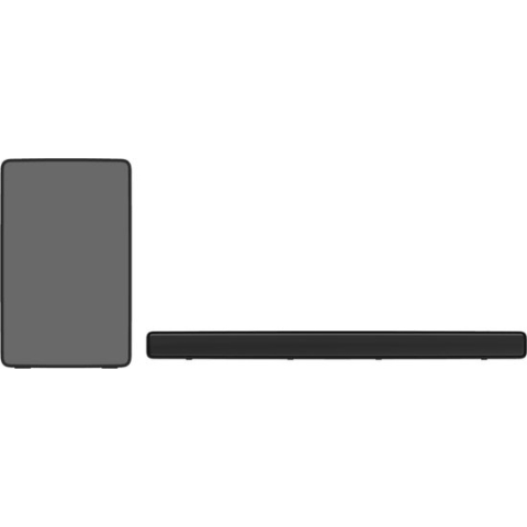 TCL P733W - Soundbar met Subwoofer - Dolby Digital - Zwart - 2022