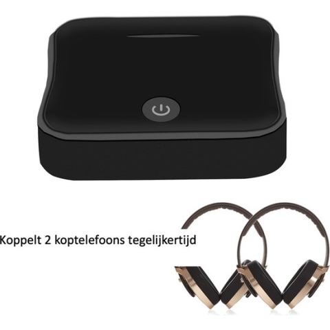 Bluetoolz® BTJR-B19 | Bluetooth 5.0 High Res Audio zender en ontvanger (aptxHD) | zwart | met Qualcomm CSR 8675 | 2 jaar garantie