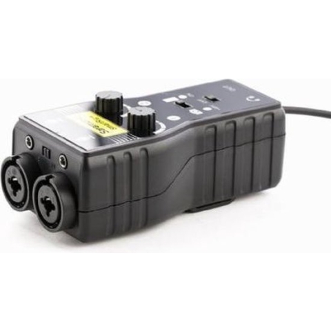 Saramonic SmartRig+ 2 kanaals audio interface met 3.5mm mini jack en 2 x XLR input