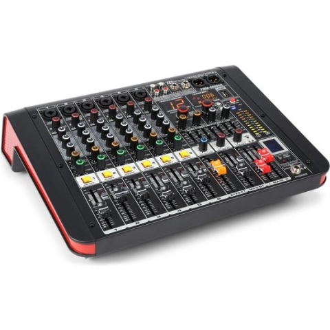 Power Dynamics PDM-M604A 6-Kanalen Studio Mixer met Versterker