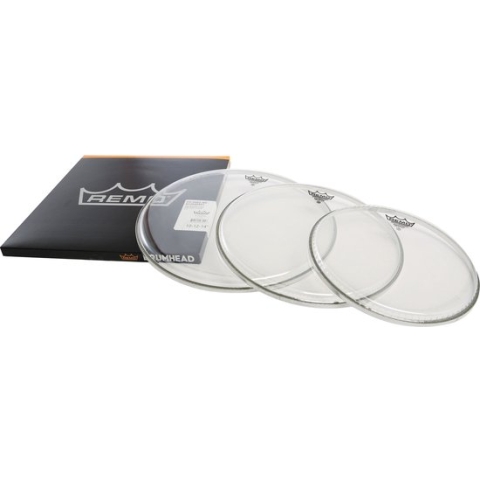 Remo velSet Emperor, Clear, Fusion: 10",12",14" - Drumvellen set