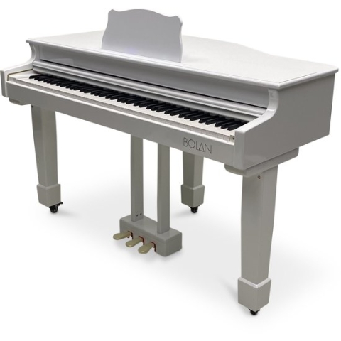 Bolan GP-1 digitale vleugel wit hoogglans - babyvleugel - elektrische piano 88 toetsen - gewogen toetsen - bluetooth verbinden met mp3 en midi
