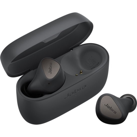 Jabra Elite 4 - Draadloze Oordopjes met Active Noise Cancelling - Bluetooth 5.2 Multipoint - 28 uur batterij - Donkergrijs