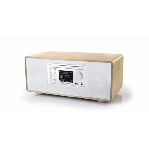 Muse M-695DBTW - Micro-audiosysteem met DAB+/FM-radio, bluetooth, CD en USB, wit