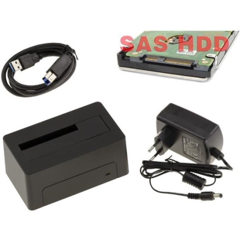 Docking Station voor SAS Disk USB3.0 Link 5G Voeding 12V