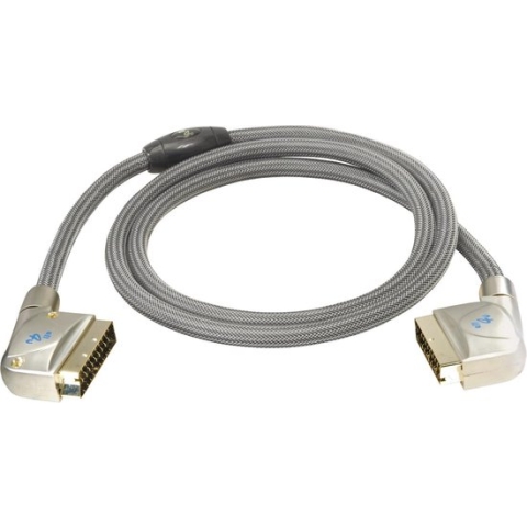Big High-End 21-pins Scart kabel / nylon - 1,5 meter