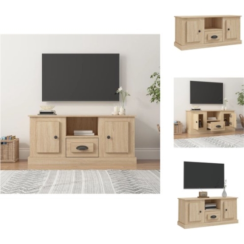 vidaXL Tv-meubel Sonoma Eiken - 100 x 35.5 x 45 cm - Trendy en praktisch