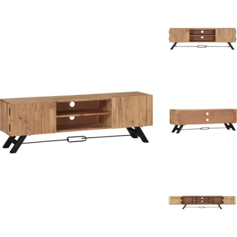 vidaXL Hifi-kast - Acaciahout - 140 x 30 x 45 cm