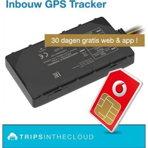 Trips in the cloud Auto inbouw tracker - gps tracker - rittenregistratie / kilometerregistratie - volgsysteem - inclusief simkaart
