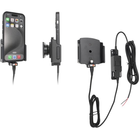 Brodit h/l verstelb(70-83/8-12mm) iPhone 15/15 Pro fixed