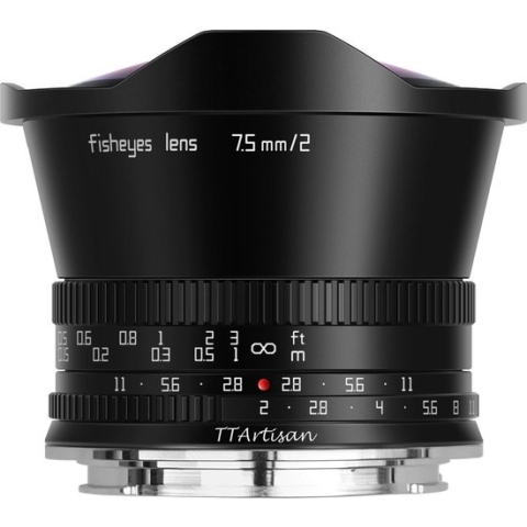 TT Artisan - Cameralens - 7,5 mm F2.0 APS-C voor Leica/Lumix/Sigma L-vatting