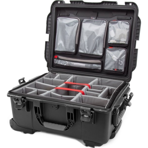 Nanuk 955 Case w/lid org. - w/divider - Black - Pro Photo Kit case