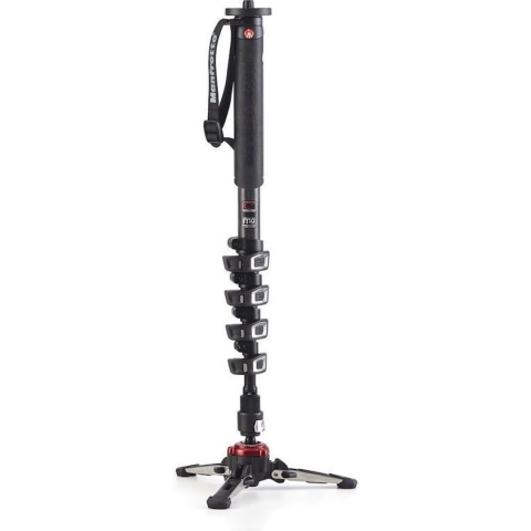 Manfrotto MVMXPROC5 cameramonopod 1/4, 3/8" Carbon fiber Zwart