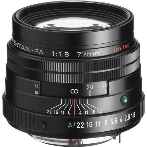 Pentax smc FA 77mm F1.8 Zwart