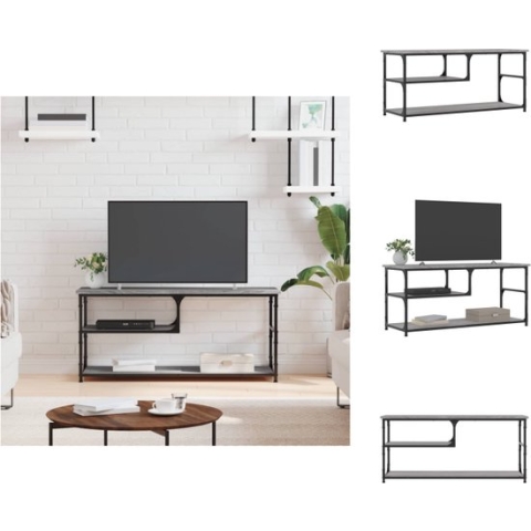 vidaXL TV-meubel Industriële Stijl - 103 x 38 x 46.5 cm - Grijs Sonoma Eiken