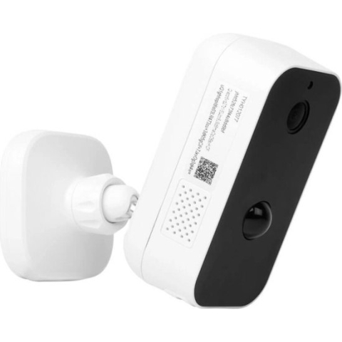 Slimme buitencamera op wifi en zonne-energie - Smart camera - Met ingebouwde lamp en microfoon - Wit
