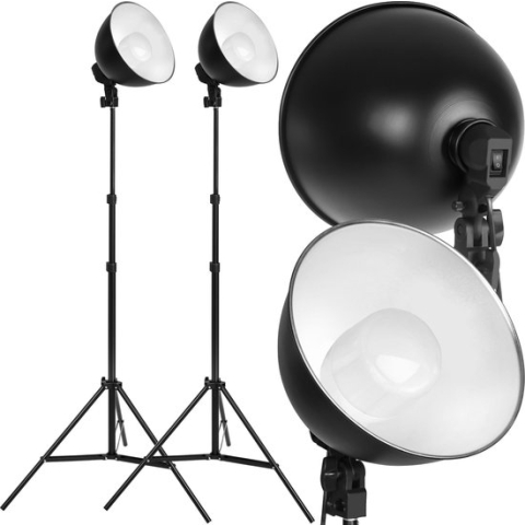 tectake studiolampen - 2x studiolamp - fotolamp fotografie - 400895
