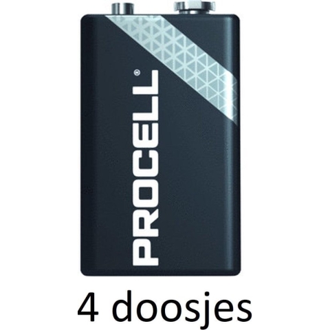4x  Procell Alkaline 9V/6LR61 10 pack -