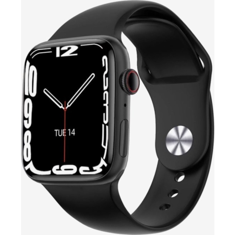 Smartwatch Rankos DT7 PRO- Sporthorloge - Smartwatch Dames & Heren - Zwart siliconen bandje - Hartslagmeter - Bloeddrukmeter - 15 Sports mode - Bloedzuurstofmeter - Slaapmonitor - Touchscreen Fitnesshorloge - Met App - Voor Android & iOS