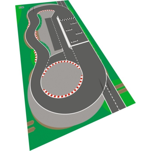 BrickMaps 32337001 - Speed - Track Champions - Speelmat voor LEGO - Formaat 3x7 bouwplaat