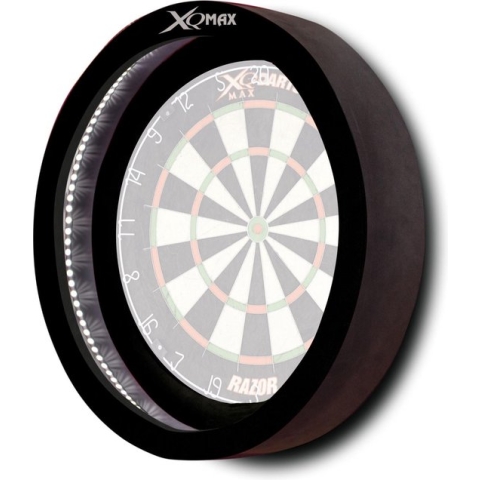XQMax Dartbordring Met Led-verlichting 60 Cm Zwart - Sinterklaas - Kerst - Cadeau