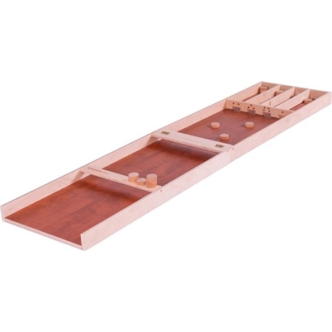 Sjoelbak Mini-S - Inklapbaar - 118x28 cm - incl. 30 stenen