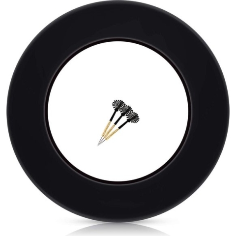 Dartbord Surround Ring - Zinaps Dart Surround voor alle Branded Dartboards - Dart Collection Ring in Black - Hoogwaardige stabiele rand - Wandbescherming voor het dartbord zonder extra bijlage - Professionele uitstraling- (WK 02127)