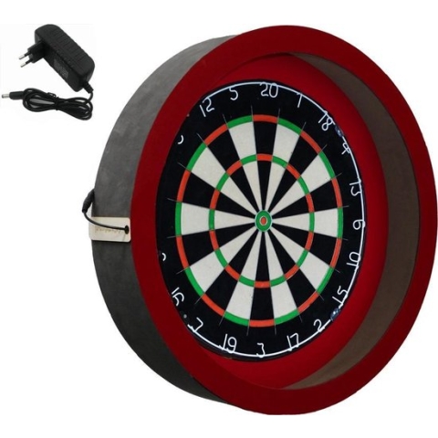 Dragon - Sorpresa PRO - rood - dartbord verlichting - dartbord berscherm ring
