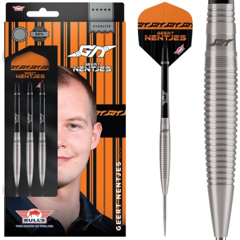 Bull's Geert Nentjes 80% Tungsten 23 gram Steeltip Dartpijlen