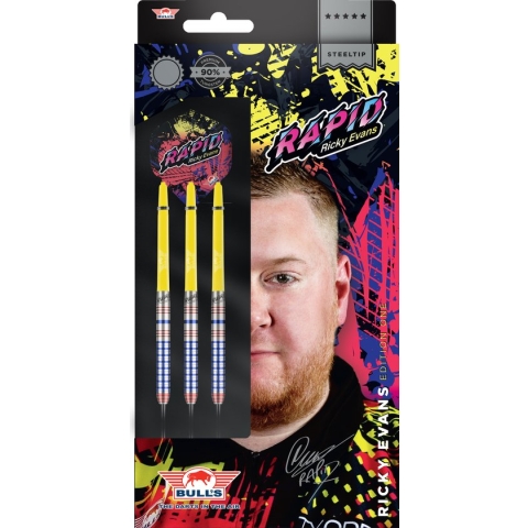 Bull's Ricky Evans 90% Tungsten 20 gram Steeltip Dartpijlen