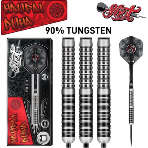 Shot Haupai Puha 90% 24 gram Steeltip Dartpijlen