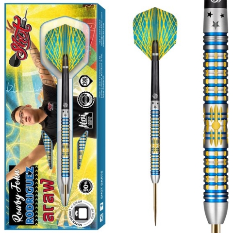 Shot Rowby-John Rodriquez Araw 90% Tungsten 26 gram Steeltip Dartpijlen
