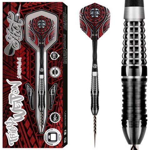 Shot Tribal Weapon Savage 90% Tungsten 22 gram Steeltip Dartpijlen