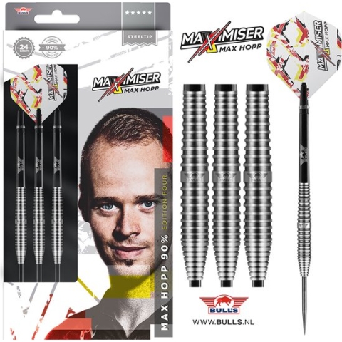 Bull's Max Hopp 90% Edition 4 23g Steeltip Dartpijlen