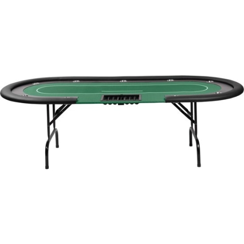 MEC Pokertafel Cashgame L groen - 213 cm x 105 cm x 76 cm -2 tot 8 spelers