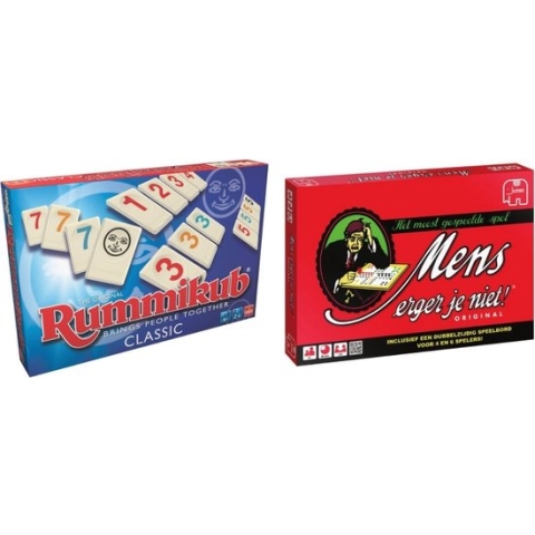 Spellenbundel - 2 Stuks - Rummikub & Mens Erger Je Niet