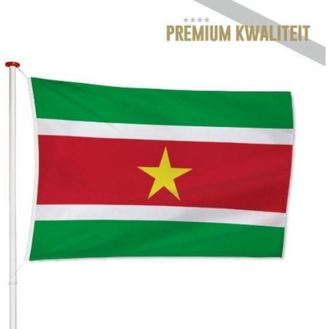 Surinaamse Vlag Suriname 200x300cm - Kwaliteitsvlag - Geschikt voor buiten