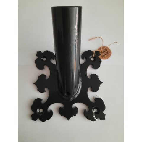 Vlaggenstokhouder Antraciet smeedijzer Handmade