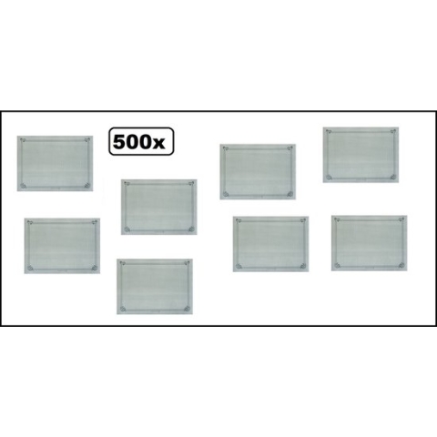 500x Placemats papier Designs grijs - place mate diner restaurant eten placemate