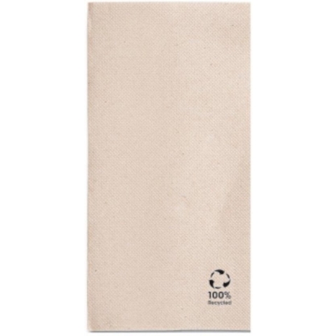 Servet gerecycled/ongebleekt 40x40cm 1/8 vouw 2 laags | Inhoud: 1800 stuks
