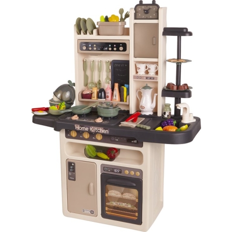 Zoem - Keuken – Kookgeluid - Blauw – Maxi - Kinderkeuken - Keukenspullen - Ingrediënten - Keukengerei - Eten en drinken - Koken - Bereiden - Speelgoedkeuken - Keukenset – Cadeau – Verjaardag