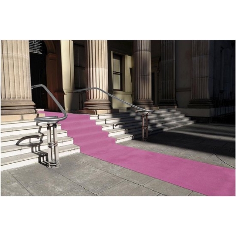 Loper Tokyo | Roze met Folie - 5 x 2 m